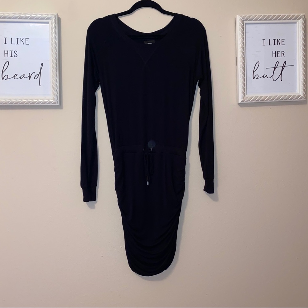 Mossimo Small Black Ruched Bottom Dress